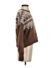MIOU MUSE Chevron-herringbone Brown Pullover Sweater Size S - photo 4