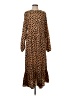 Missguided 100% Polyester Animal Print Brown Casual Dress Size 4 - photo 1