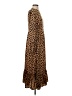 Missguided 100% Polyester Animal Print Brown Casual Dress Size 4 - photo 4