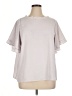 Unbranded Gray Short Sleeve Blouse Size XL - photo 1