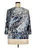 Kim Rogers Animal Print Blue 3/4 Sleeve Blouse Size 2X - photo 2