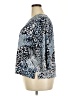 Kim Rogers Animal Print Blue 3/4 Sleeve Blouse Size 2X - photo 5