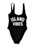 DIXPERFECT Graphic Black One Piece Swimsuit Size M - photo 1