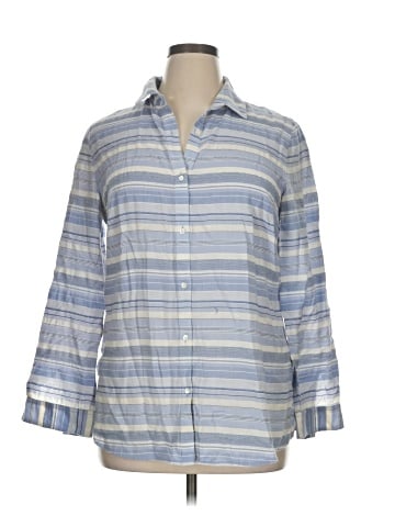 J. McLaughlin 3/4 Sleeve Button-Down Shirt (view 1)
