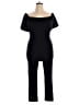 Boohoo Solid Black Jumpsuit Size 14 - photo 1