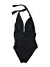 Aimage Solid Black One Piece Swimsuit Size S - photo 1