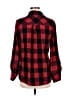 Twenty One 100% Cotton Plaid Red Long Sleeve Button-Down Shirt Size M - photo 2