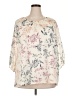 Papermoon 100% Polyester Ivory 3/4 Sleeve Blouse Size 2X - photo 1