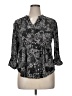 New Directions Paisley Black 3/4 Sleeve Blouse Size XL (petite) - photo 1