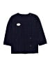 Cfk Polka Dots Blue 3/4 Sleeve Top Size 10 - photo 1