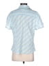 Caribbean Joe Stripes Blue Short Sleeve Blouse Size M (estimated) - photo 2