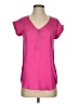 Express 100% Polyester Pink Short Sleeve Top Size XS - photo 1