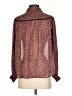 Umgee Animal Print Brown Long Sleeve Blouse Size S - photo 2