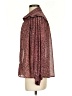 Umgee Animal Print Brown Long Sleeve Blouse Size S - photo 5