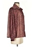 Umgee Animal Print Brown Long Sleeve Blouse Size S - photo 4