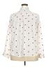 LC Lauren Conrad 100% Polyester Hearts Ivory Long Sleeve Blouse Size XXL - photo 2