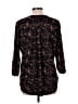 41Hawthorn 100% Polyester Stars Black 3/4 Sleeve Blouse Size L - photo 2
