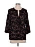41Hawthorn 100% Polyester Stars Black 3/4 Sleeve Blouse Size L - photo 1