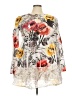 Catalog Classics 100% Polyester Floral Ivory 3/4 Sleeve Blouse Size 3X (estimated) - photo 1