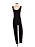 Pink Dot Solid Black Jumpsuit Size XL - photo 1