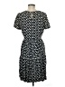J.Crew 100% Viscose Polka Dots Blue Casual Dress Size 8 - photo 2