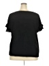 Lane Bryant 100% Polyester Black Short Sleeve Blouse Size 20 - photo 2