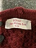Soho 100% Acrylic Burgundy Cardigan Size S - photo 7