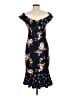 Little Mistress 100% Polyester Floral Blue Casual Dress Size 6 - photo 2