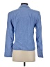 Saks Fifth Avenue 100% Silk Blue Silk Blazer Size 4 - photo 2