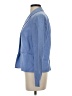 Saks Fifth Avenue 100% Silk Blue Silk Blazer Size 4 - photo 5