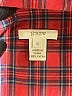 J.Crew 100% Cotton Plaid Red Long Sleeve Button-Down Shirt Size 0 - photo 7