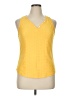 Shein Yellow Sleeveless Blouse Size XL - photo 1