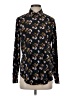 Banana Republic 100% Polyester Paisley Black Long Sleeve Blouse Size S - photo 1