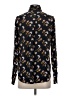 Banana Republic 100% Polyester Paisley Black Long Sleeve Blouse Size S - photo 2