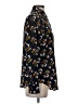 Banana Republic 100% Polyester Paisley Black Long Sleeve Blouse Size S - photo 4
