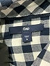 Gap 100% Cotton Checkered-gingham Blue Long Sleeve Button-Down Shirt Size S - photo 7