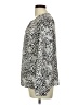 By Design 100% Polyester Animal Print Silver Long Sleeve Blouse Size M - photo 5