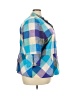 Serengeti 100% Cotton Plaid Blue Jacket Size 3X - photo 4