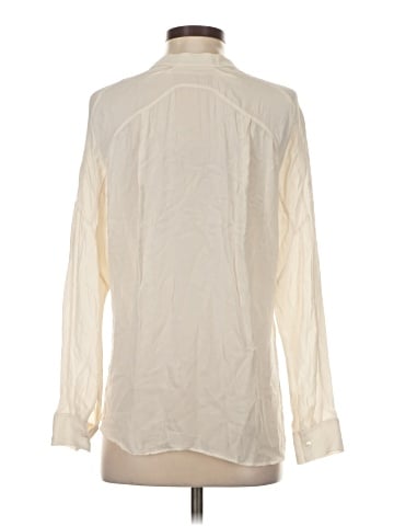 Vince. Long Sleeve Silk Top (view 2)