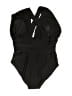 Unbranded Solid Black One Piece Swimsuit Size L (estimated) - photo 2