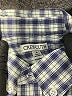 Crewcuts 100% Cotton Checkered-gingham Green Blue Long Sleeve Button-Down Shirt Size 10 - photo 3