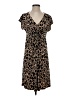 Apt. 9 Animal Print Brown Casual Dress Size S - photo 1