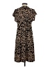 Apt. 9 Animal Print Brown Casual Dress Size S - photo 2