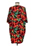 Lularoe Print Red Casual Dress Size M - photo 2