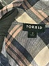 Torrid Plaid Blue Long Sleeve Button-Down Shirt Size 2X Plus (2) - photo 4