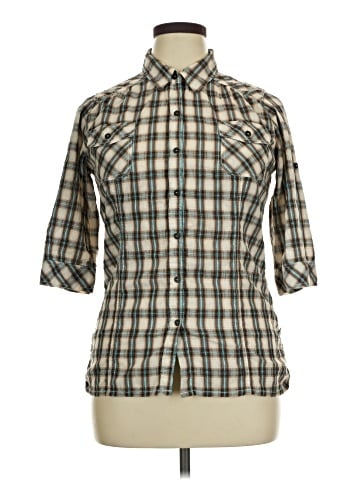 Unionbay 3/4 Sleeve Button-Down Shirt (view 1)