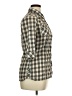 Unionbay Plaid Tan 3/4 Sleeve Button-Down Shirt Size XL - photo 4