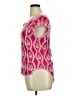 Solitaire 100% Rayon Pink Short Sleeve Blouse Size XL - photo 5