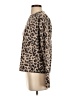 Caslon Animal Print Tan Wool Pullover Sweater Size S - photo 5