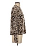 Caslon Animal Print Tan Wool Pullover Sweater Size S - photo 4